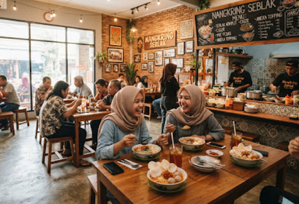 Suasana tempat Nangkring Seblak